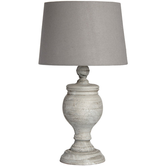 Athina Wooden Table Lamp is a simple and elegant table lamp complete with a linen shade.