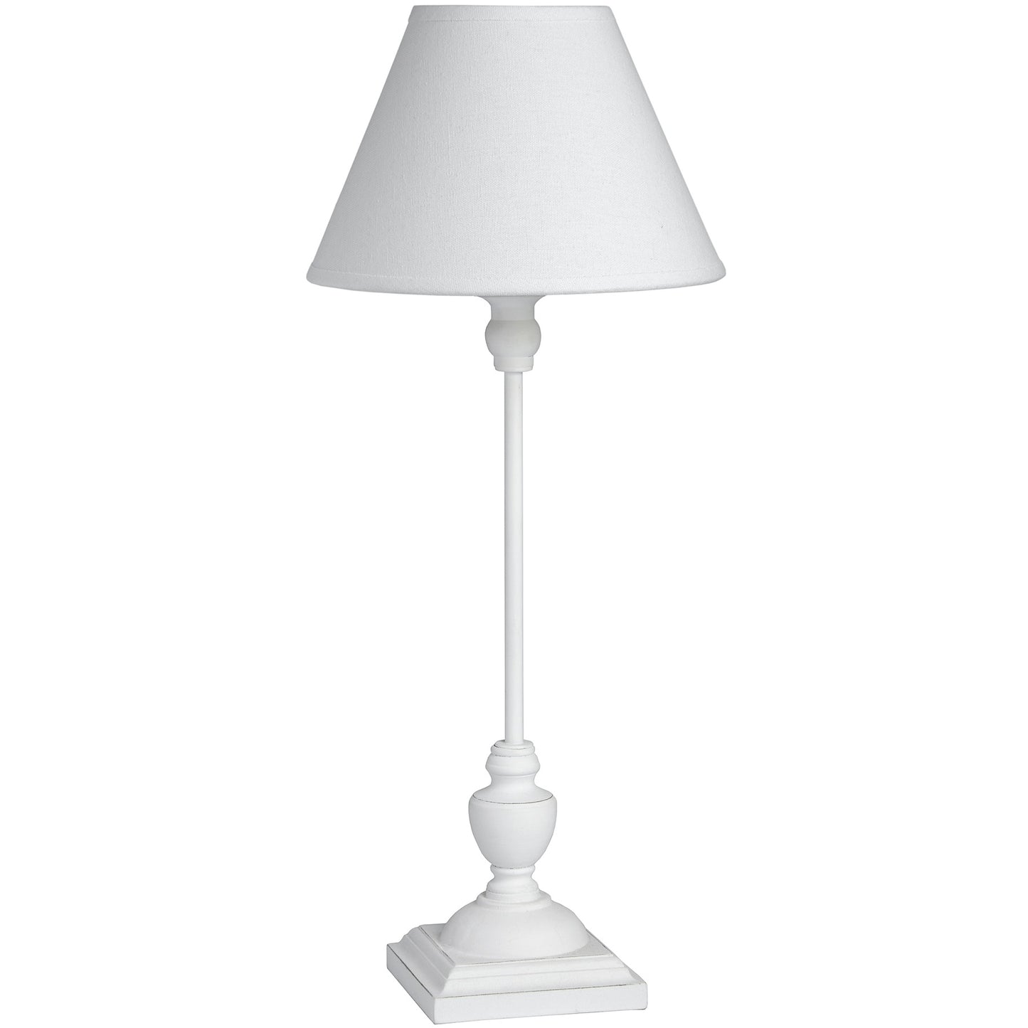 Aura Slimline Table Lamp is simple and elegant with a linen shade.