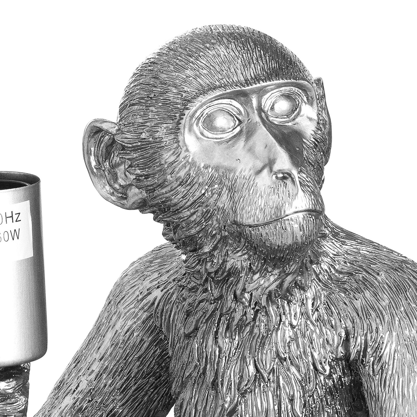 George The Monkey Silver Table Lamp.