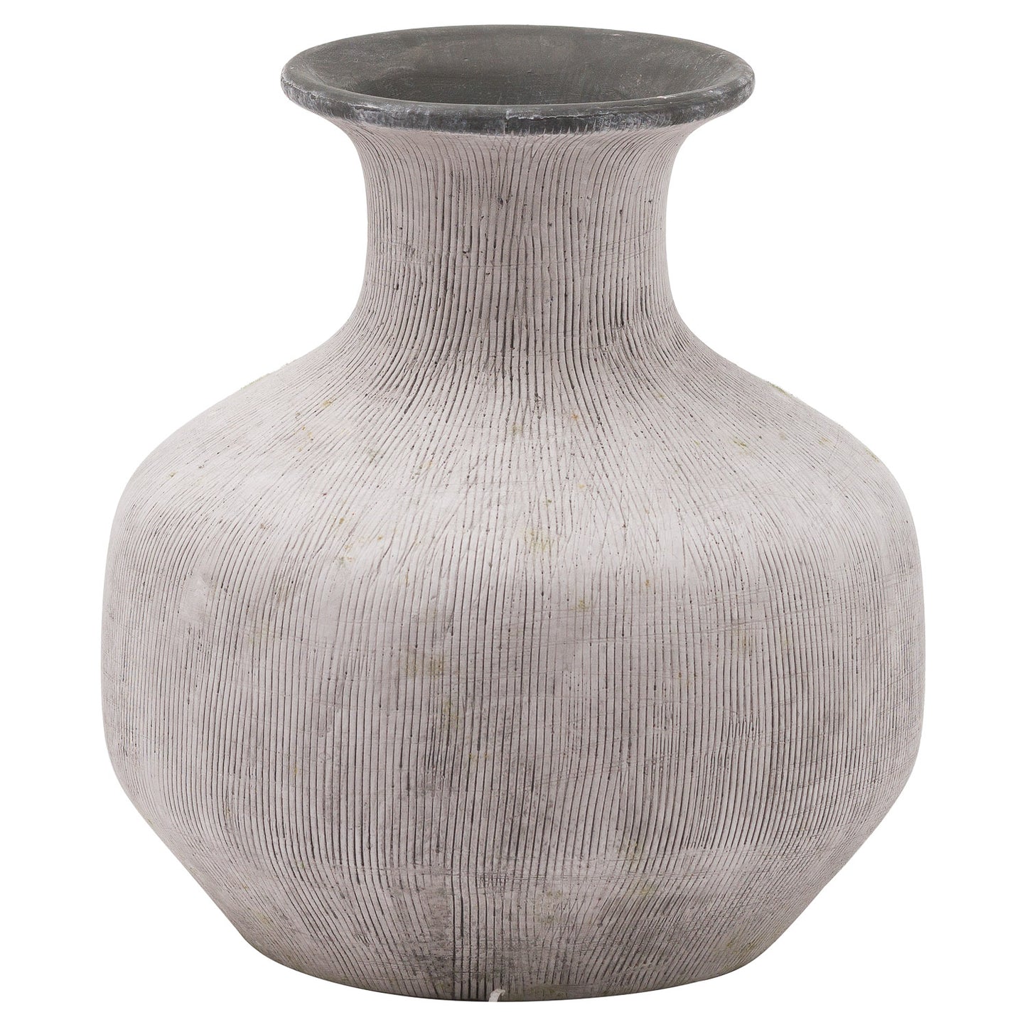 Bloomville Handcrafted Squat Stone Vase