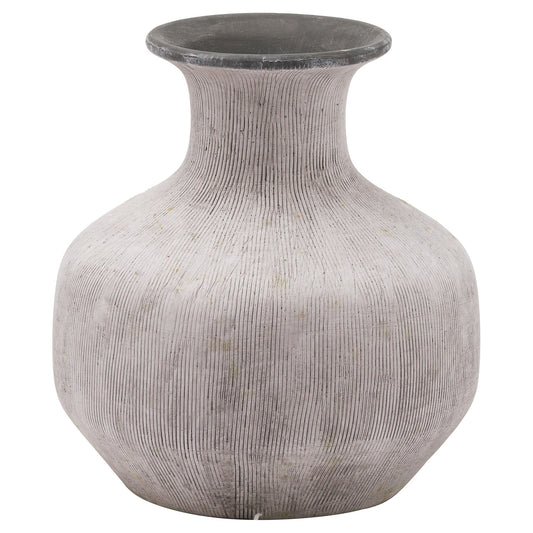 Bloomville Handcrafted Squat Stone Vase