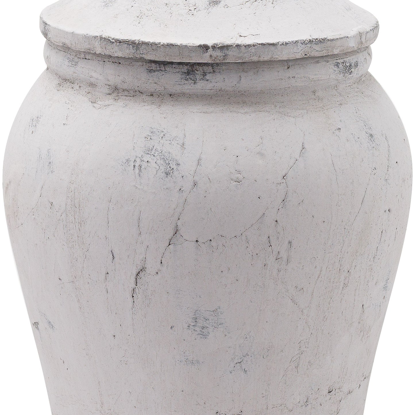 Bloomville Handcrafted Stone Ginger Jar with lid.