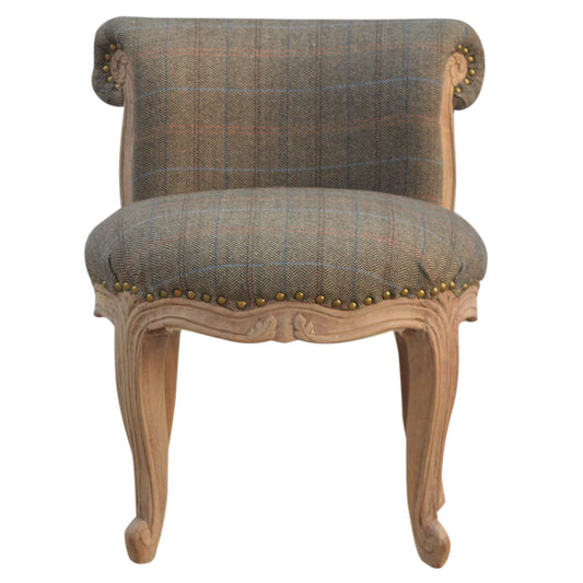 Multi Tweed Studded Chair