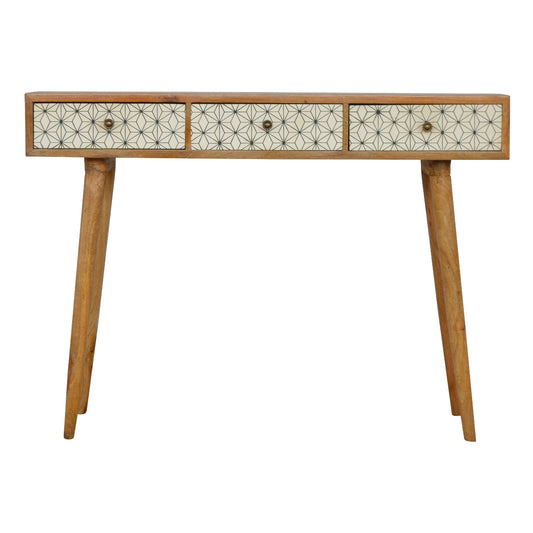 Prima Three Drawer Console Table