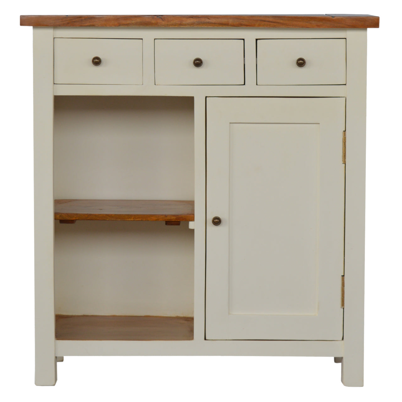 Two Tone Freestanding Kitchen Cabinet