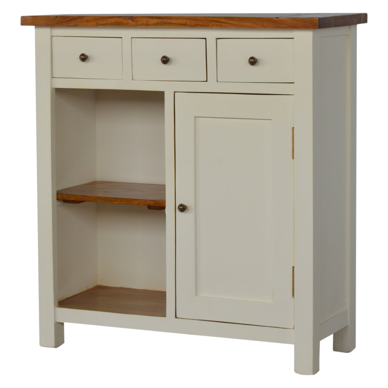 Two Tone Freestanding Kitchen Cabinet