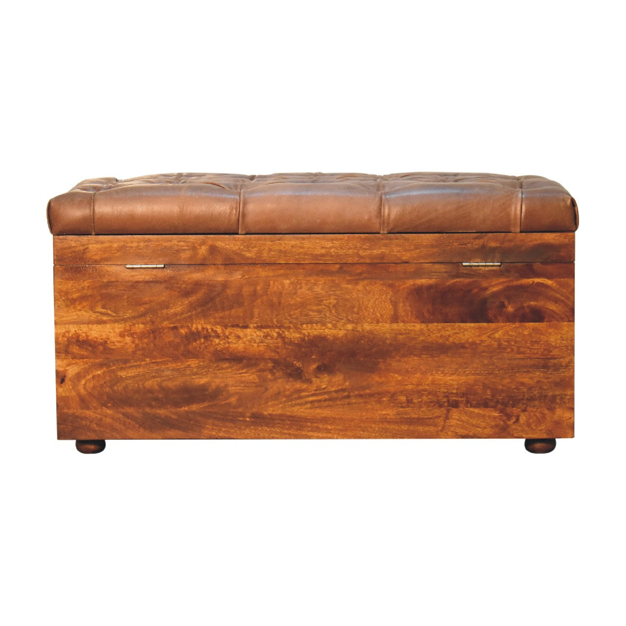 Buffalo Hide Chestnut Storage Trunk